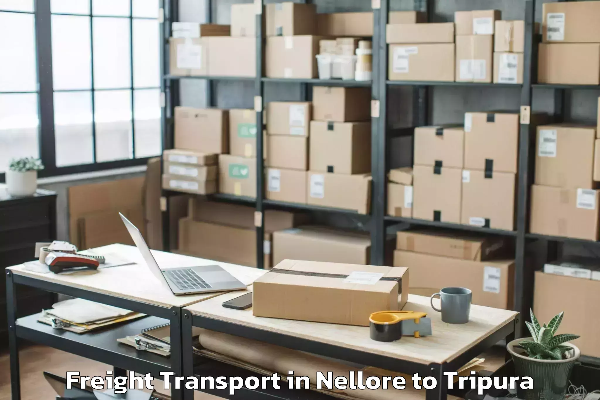 Easy Nellore to Hezamara Freight Transport Booking